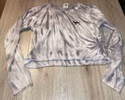 Victoria’s Secret pink grey tie dye long sleeve shirt top