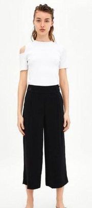 Flowing Cropped Trouser Pants