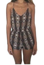 HONEY punch print romper