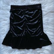 Vero Moda velvet ruched mini skirt