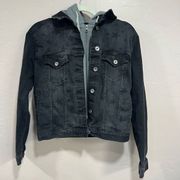 Kendall & Kylie Stars Black Denim Jacket