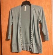 Light blue cardigan size medium