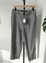 Who What Wear Houndstooth Crop Dress Pants