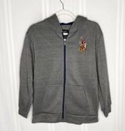 U.S. Polo Assn Long Sleeve Embroidered Hoodie Jacket Size 10/12 Gray Hooded