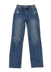 Rails - Topanga Straight High Rise Jeans in Vintage Distress Blue