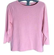 NEW Pendleton bright pastel pink silk blend sweater sz L