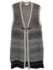 Simply Noelle Long Cardigan Sweater Vest Lagenlook