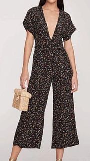 Faithfull The Brand Alena Wide Leg Culotte Jumpsuit La Contrie Ditsy Floral