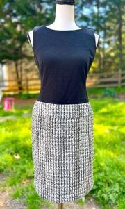 Kate Hill Black and Tweed Dress size 2