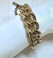 Victorias Secret gold tone chain link bracelet