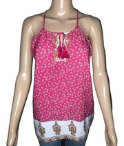 Bleuh Ciel floral spaghetti strap top