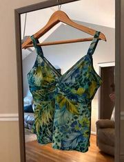 Miraclesuit Tankini Top Size Medium