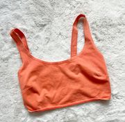 Orange Open Back Tank Top