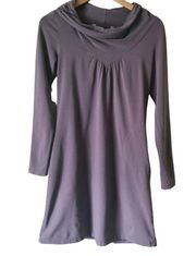 Athleta Lost River Cowl Neck Long Sleeve Dress Size Small