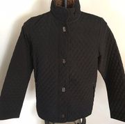 Gallery Short Black Quilted Jacket