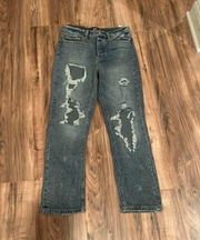 Distressed Boyfriend Jeans