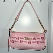 NWT Juicy Couture Powder Blush Girls Just Wanna Have Fun Shoulder Bag