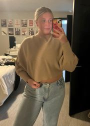 Cropped Beige Sweater