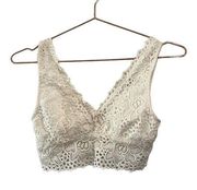 Altar'd State Ivory Lace V Bralette