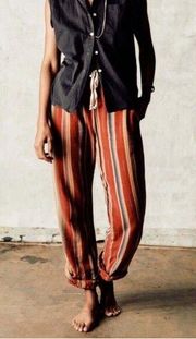 Womens Size S Imogene And Willie Fethiye In Hand Loom Coastal Stripe Pants