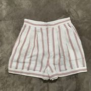 NWT Joie Carvel Striped Shorts Porcelain size 4