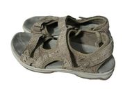 Earth Origins Womens Higgins Halton Sandal Comfort Walking Sandal Size 6 Brown