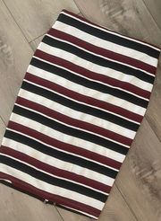 Women’s stripped pencil skirt