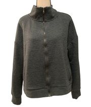 Reebok | gray green zip up sweatshirt