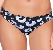 Salt+Cove Leopard print ruched bikini swim bottom