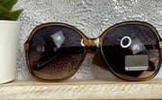 Tortoise Shell Sunglasses Jackie O Oversized NWT