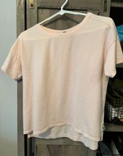 Pink North face Crop Shirt