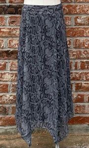 Kensie grey snakeskin handkerchief midi-length dress / M / Excdllent condition