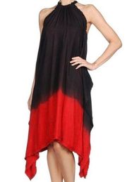 Diesel D-Emile-B Ombre Black Red Dress