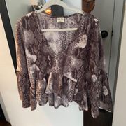 Snake Print Sweater