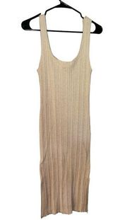 Olive & Oak Cream Ribbed Bodycon Dress