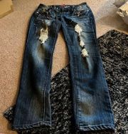 Almost famous distressed jeans 5