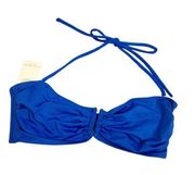 NWT Ramy Brook Odelle bandeau top azure Sz L