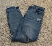 Abercrombie And Ditch Distressed Mom Jeans Size 6 