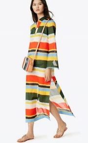 Tory Burch Stephanie caftan maxi side slit dress