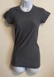 Athletica Swiftly Tech Short Sleeve Heathered Gray Tee