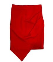 NWT Red A’GACI asymmetrical mini skirt S Vegas club sexy new with tags