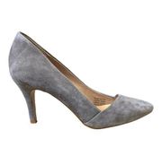 J. Crew Mira Suede Leather High Heels in Gray