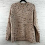 Sadie & Sage Sprinkle Eyelash Knit Mock Neck Sweater Size M/L