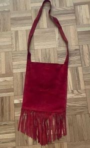 Vintage y2K GAP suede fringed bag