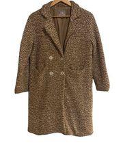 Say What Brand Light Brown Sherpa Like Long Cozy Peacoat, Women’s Size Small