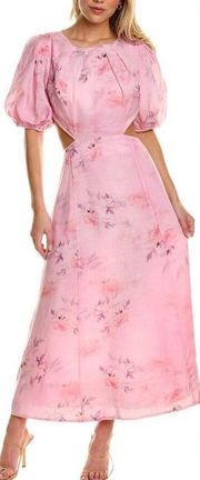 Bardot Malina Floral Open-Back Midi-Dress