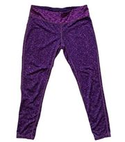 Women’s Purple Pink Active Ankle Length Leggings,‎ size Medium