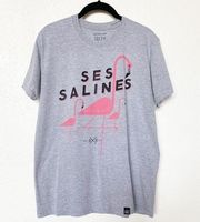 Greetings from Ibiza Ses Salines Flamingo Tee Size Medium