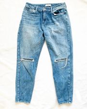 Distressed Straight Leg Jeans Size 28