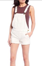 O’Neill White Denim Short Overalls 